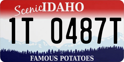 ID license plate 1T0487T