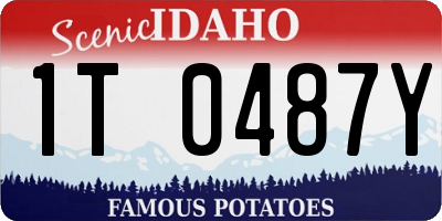 ID license plate 1T0487Y