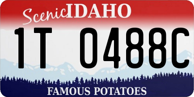 ID license plate 1T0488C