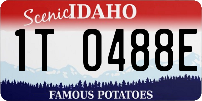 ID license plate 1T0488E