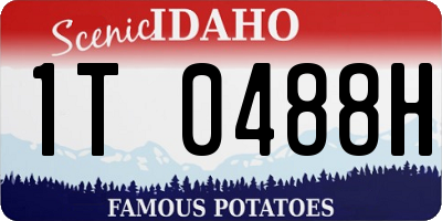 ID license plate 1T0488H