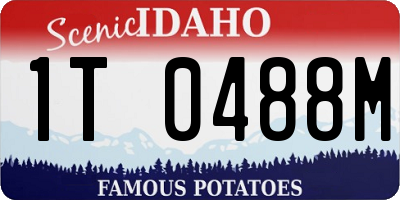 ID license plate 1T0488M