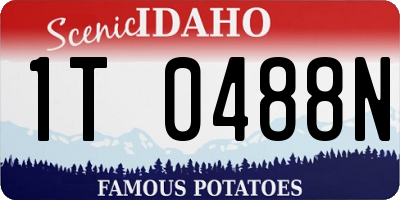 ID license plate 1T0488N