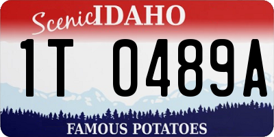 ID license plate 1T0489A
