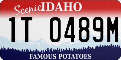 ID license plate 1T0489M