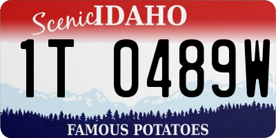 ID license plate 1T0489W