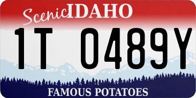 ID license plate 1T0489Y