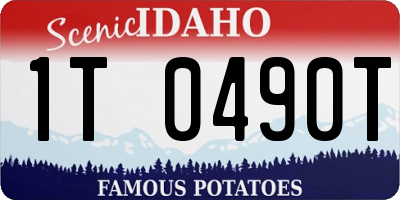 ID license plate 1T0490T