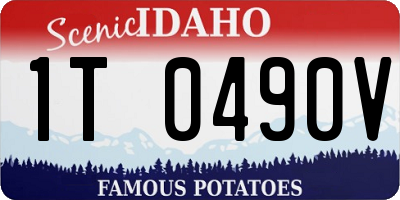 ID license plate 1T0490V
