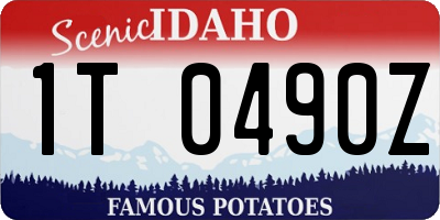 ID license plate 1T0490Z