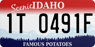 ID license plate 1T0491F