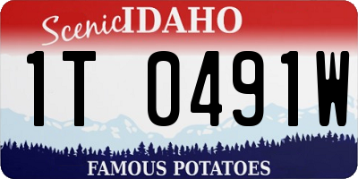 ID license plate 1T0491W