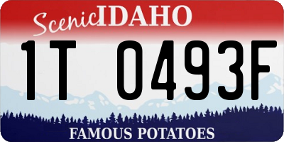 ID license plate 1T0493F