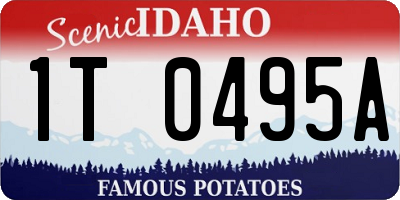 ID license plate 1T0495A