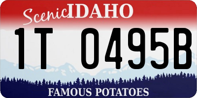 ID license plate 1T0495B