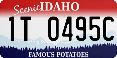 ID license plate 1T0495C