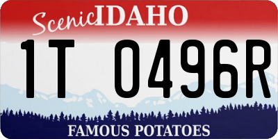 ID license plate 1T0496R