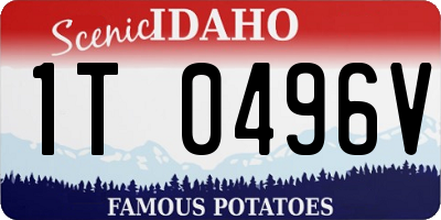 ID license plate 1T0496V