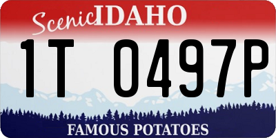 ID license plate 1T0497P
