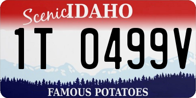 ID license plate 1T0499V