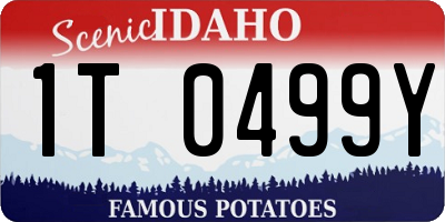 ID license plate 1T0499Y