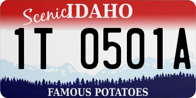 ID license plate 1T0501A