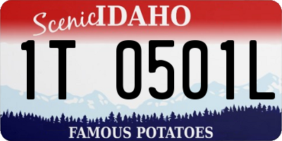 ID license plate 1T0501L