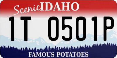 ID license plate 1T0501P