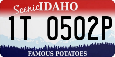 ID license plate 1T0502P