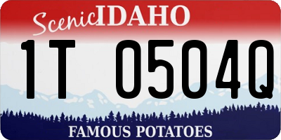 ID license plate 1T0504Q