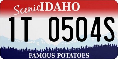 ID license plate 1T0504S