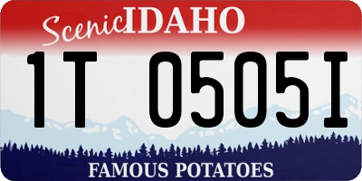 ID license plate 1T0505I