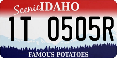 ID license plate 1T0505R