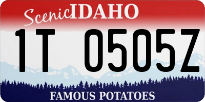 ID license plate 1T0505Z