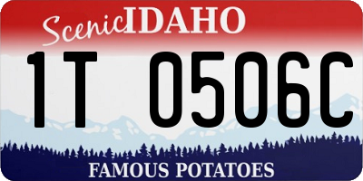 ID license plate 1T0506C