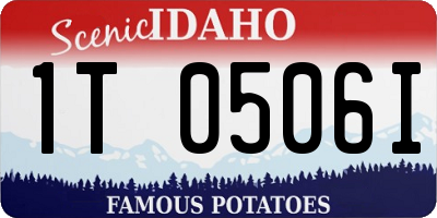 ID license plate 1T0506I