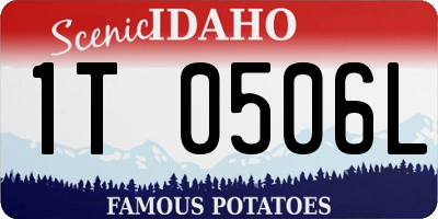ID license plate 1T0506L