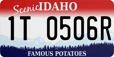 ID license plate 1T0506R