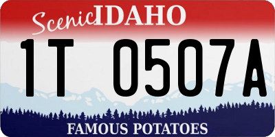 ID license plate 1T0507A