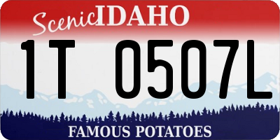 ID license plate 1T0507L