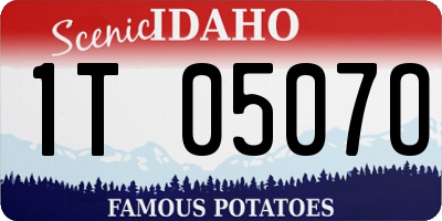 ID license plate 1T0507O