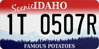 ID license plate 1T0507R