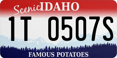 ID license plate 1T0507S