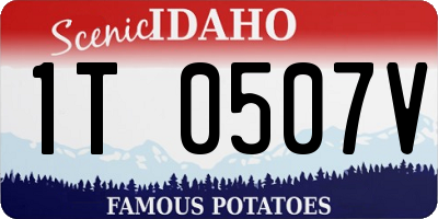 ID license plate 1T0507V
