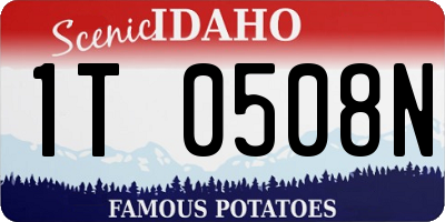 ID license plate 1T0508N