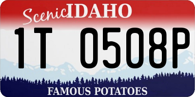 ID license plate 1T0508P