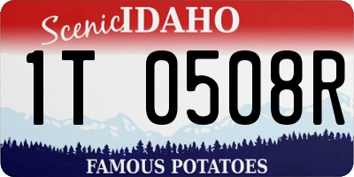 ID license plate 1T0508R