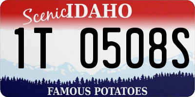 ID license plate 1T0508S