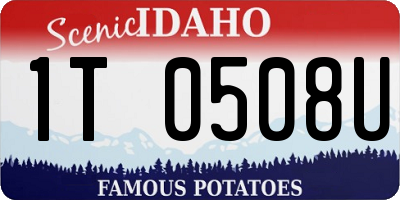 ID license plate 1T0508U