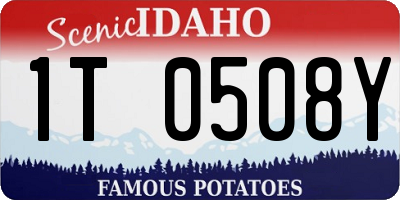 ID license plate 1T0508Y